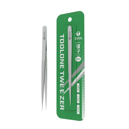 2UUL TW15 ToolOne Professional Precision Tweezers Fine Point for Daily Use Beauty Craft Electronics Model Making Hand Tools
