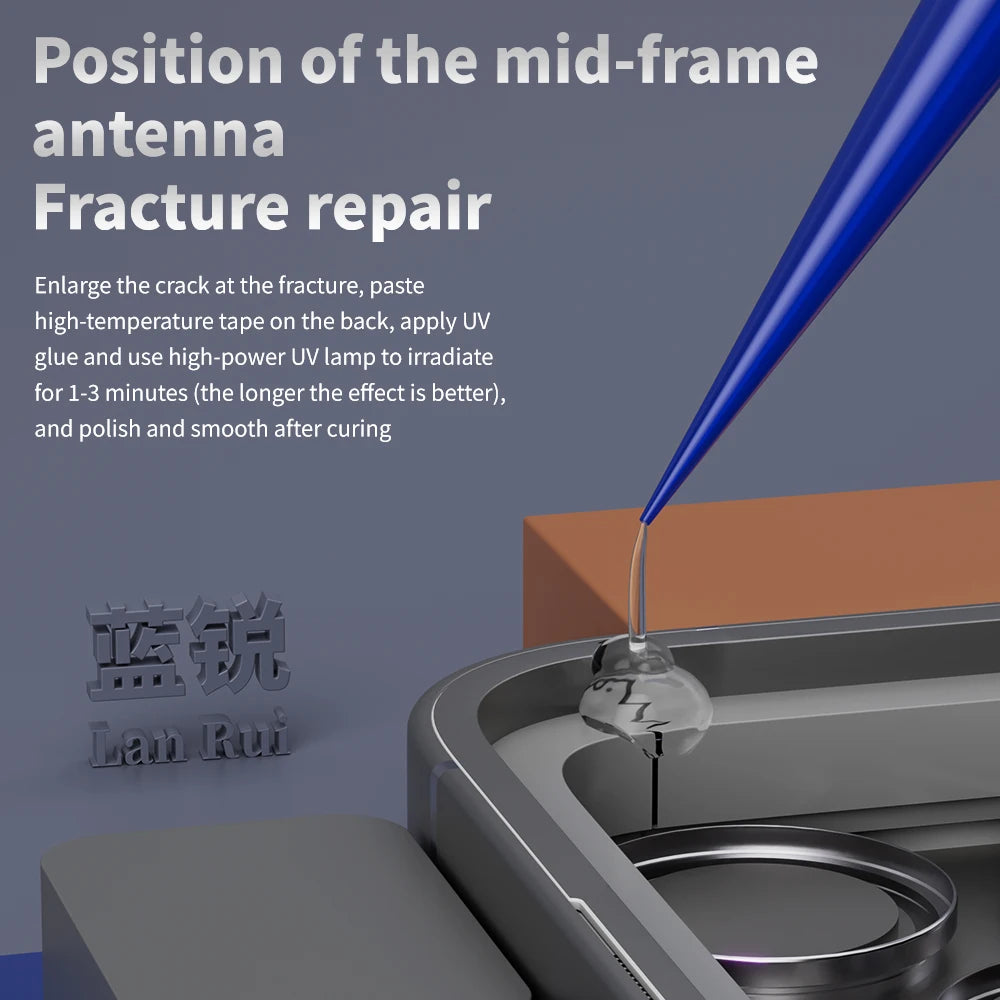 LanRui M82 Intermittent Paste for Phone Frame Repair Strong Adhesion Fast Curing For Mobile Phone Frame Fracture Broken Repair