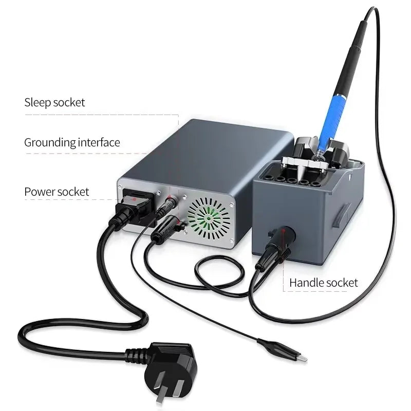 Aixun 200W T3A Intelligent Soldering Station with Electric Soldering Iron T12 T245 936 Handle Welding Tips for SMD BGA Repair