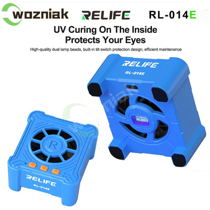 RELIFE RL-014E UV Lamp Curing Fan 6W | 3-Speed Smoke Exhaust Cooling for Mobile Phone Motherboard Repair