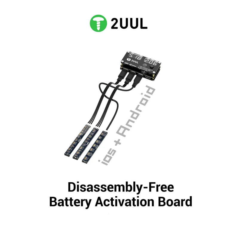 2UUL BT05 Disassembly-Free Battery Activation Board for IPhone Android Phone Dead Battery Fast Charging Test Activation Tool