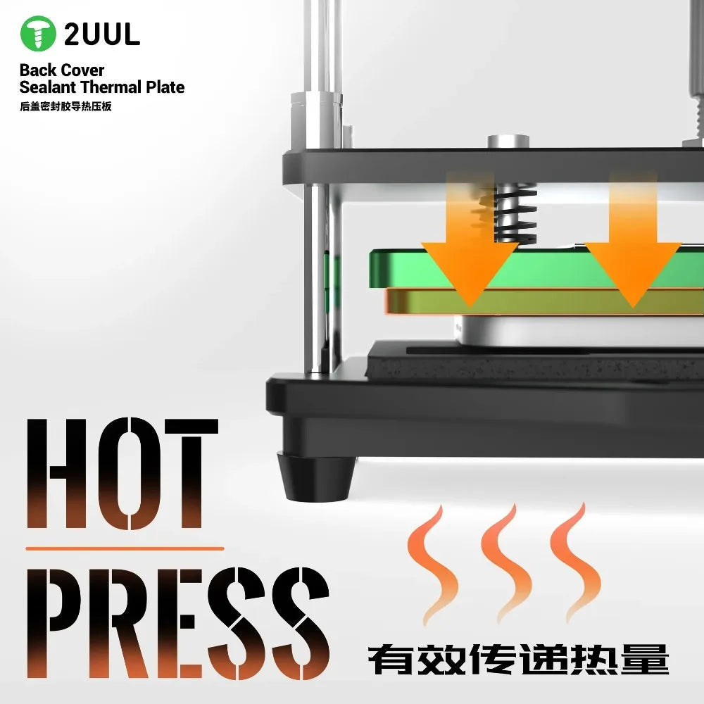 2UUL DA68 Back Cover Sealant Thermal Plate for IPhone 17 Series Phone Repair Heat Conduction Pressure Tool Glue Curing