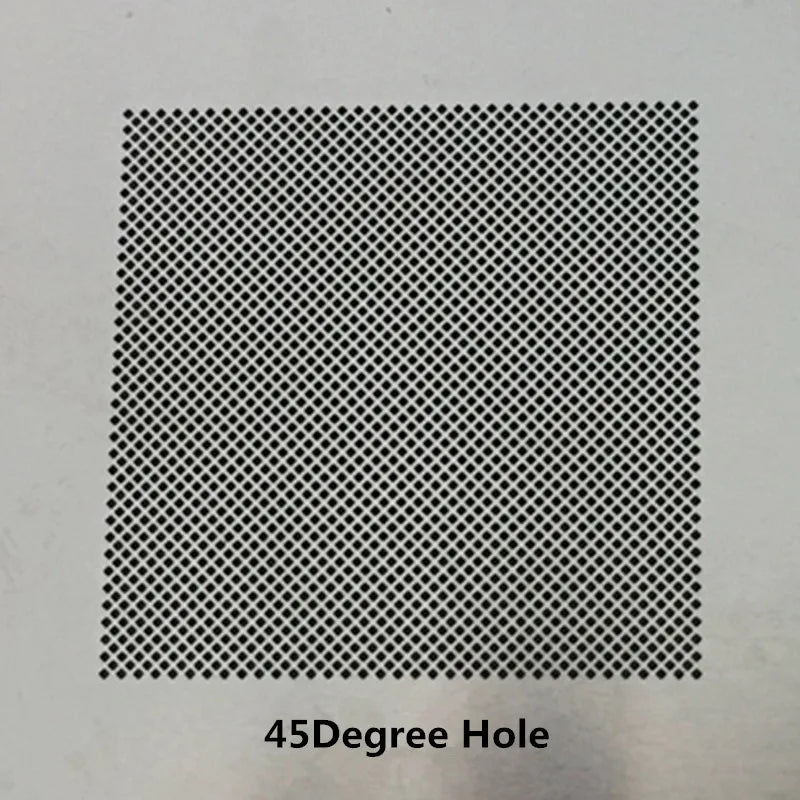 RELIFE  Universal 0.3/0.35/0.4/0.5  Parallel/45 Degree Hole BGA Stencil Multi-Purpose Solder Planting Steel Mesh Template