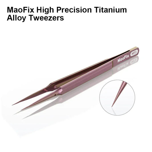 Pinzas de precisión de aleación de titanio AMAOE MaoFix MF1 MF2 para reparación de teléfonos