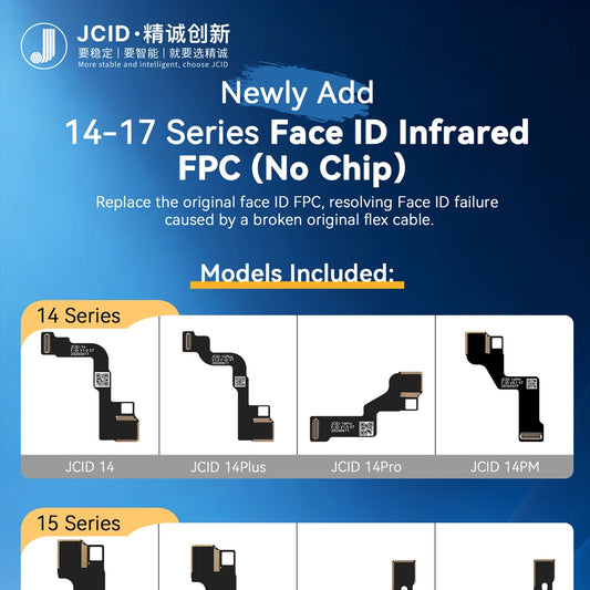 Cable flexible infrarrojo JCID sin chip para Face ID de la serie iPhone X-17