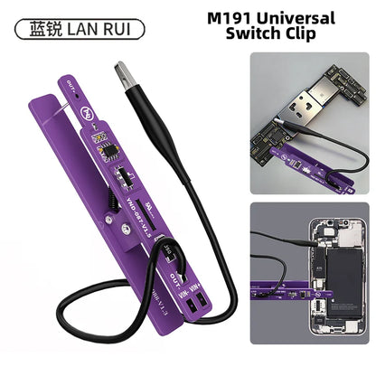 Lanrui M191 Universal Power-On Clip Current Leakage Detection Tool 2Modes for Non-Encrypted Android Phones IP SERIES Repair Tool