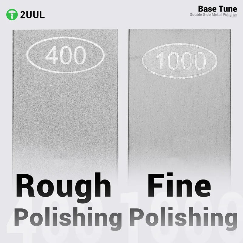 2UUL FM01 Metal Whetstone for Tweezers Correcting Repair Blade Soldering Tips Double-Side Polishing Grinding Tool Repair