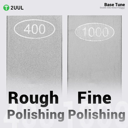 2UUL FM01 Metal Whetstone for Tweezers Correcting Repair Blade Soldering Tips Double-Side Polishing Grinding Tool Repair