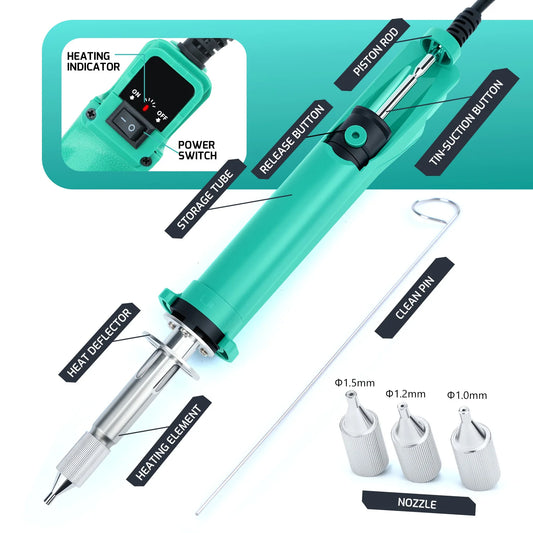 Soldador desoldador YIHUA 929D-VI, potencia nominal de 37 W / máxima de 180 W