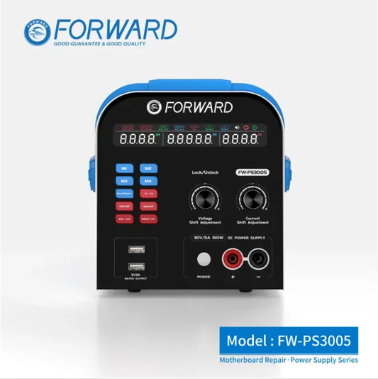 Fuente de alimentación regulada de CC ajustable FORWARD FW-PS3005 para reparación de placas base de teléfonos móviles