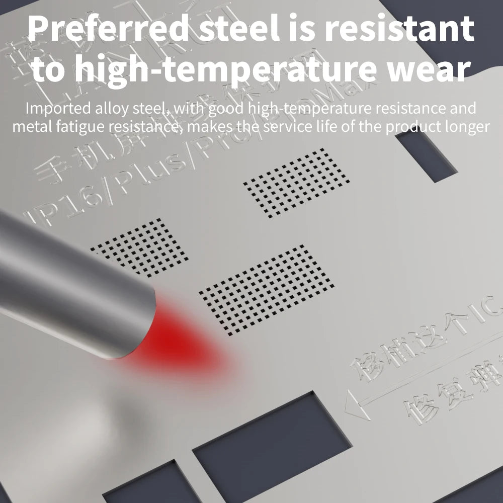 Lanrui LCD Screen Display IC Protection BGA Reballing Stencils for iPhone 11-16 Pro Max, Welding Protection & Insulation Tools