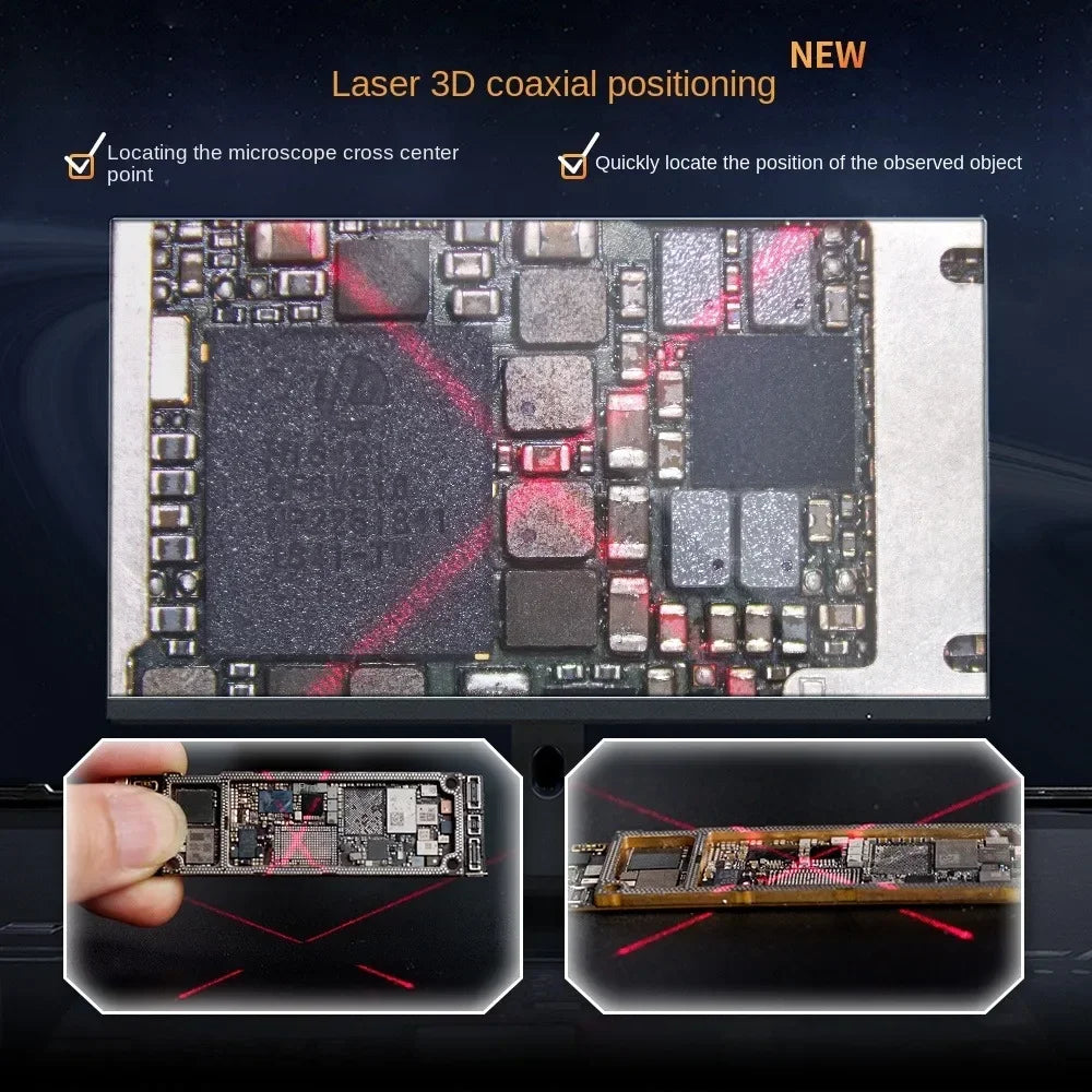 Qianli/YCS 256 Thermal Imager, 4K CTV Camera/CX60s and Polarized LED Positioning Light Source for Qianli 6558 Microscope