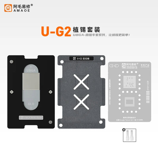 Kit de plataforma de reballing magnético BGA AMAOE para Google Pixel 7 / 7 Pro Tensor G2