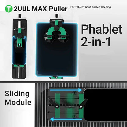2UUL DA06 MAX Puller for Tablet Phone Screen Opening Fixture Double Suction Cup LCD Screen Disassemblely Clamp Repair Tool