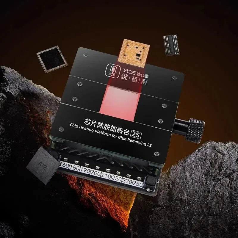 YCS 2S Chip Heating Platform for Glue Removing Phones Chip IC Soldering Plate Heating Table Glue Remove Heating Degumming