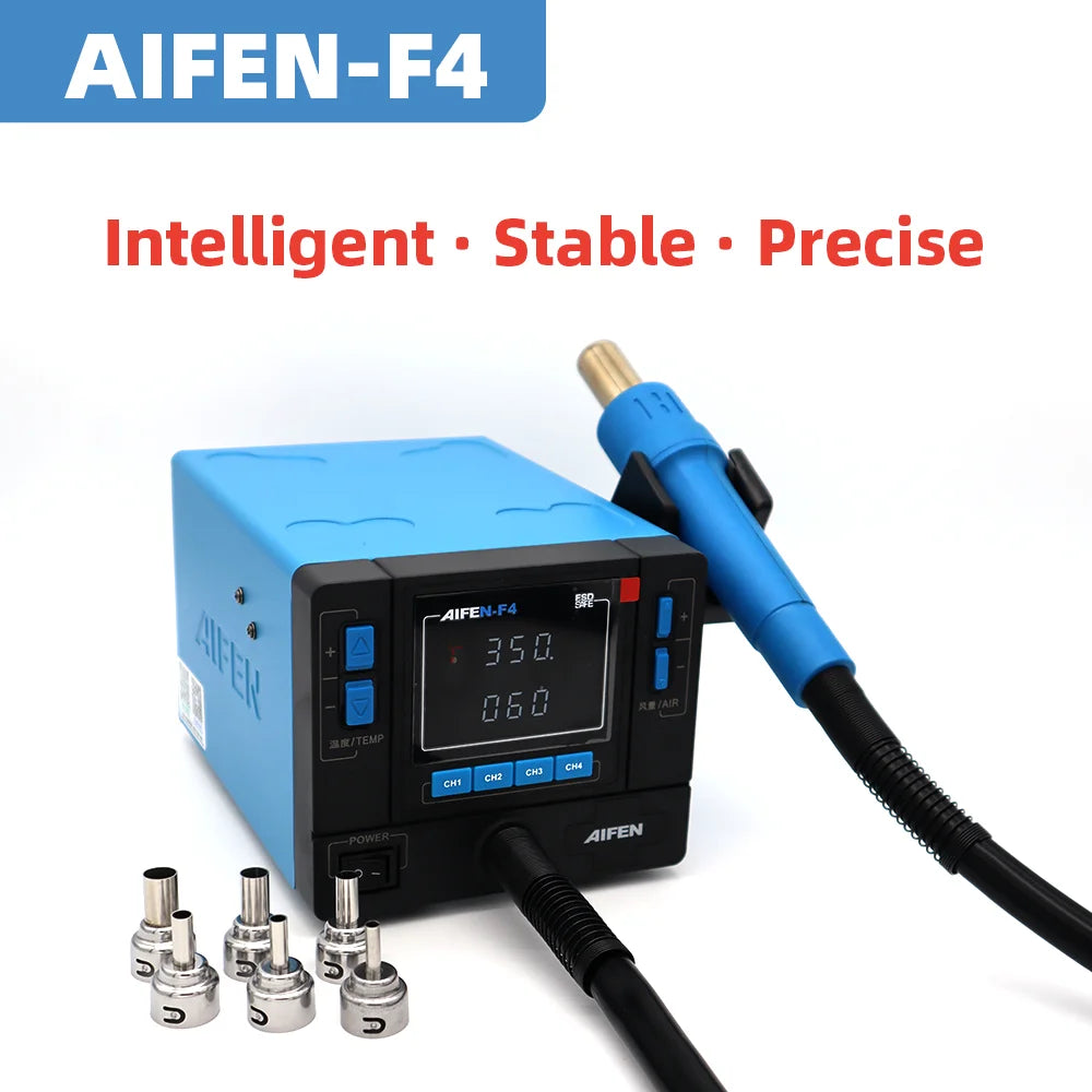 AIFEN F4 Hot Air Gun Rework Station 1000W High Power Phone Repair Welding Tools for Electronic Component Soldering
