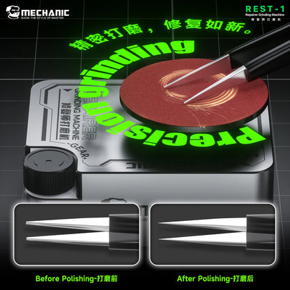 MECHANIC REST-1 Repairer Grinding Machine Strong Magnet Motor Stepless Speed Control Type C Charging For Phone Repair Tools