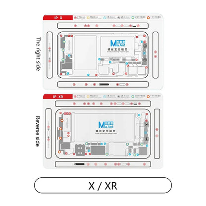 MaAnt screw positioning plus magnetic pad for iPhone X-15pro Max screw holder chart pad mobile phone repair and disassembly tool