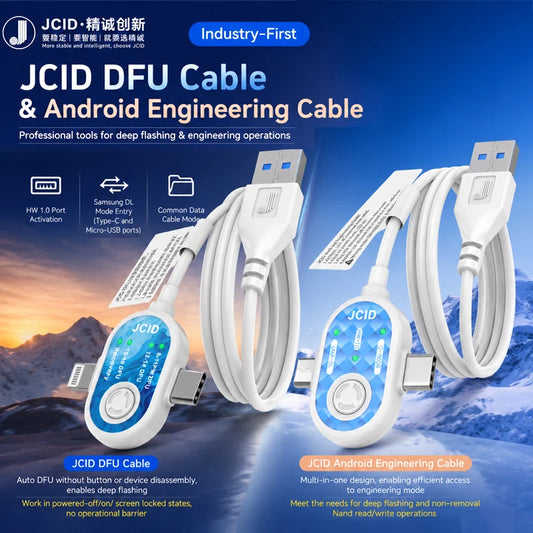 Cable de recuperación automática DFU JCID, Lightning/USB-C