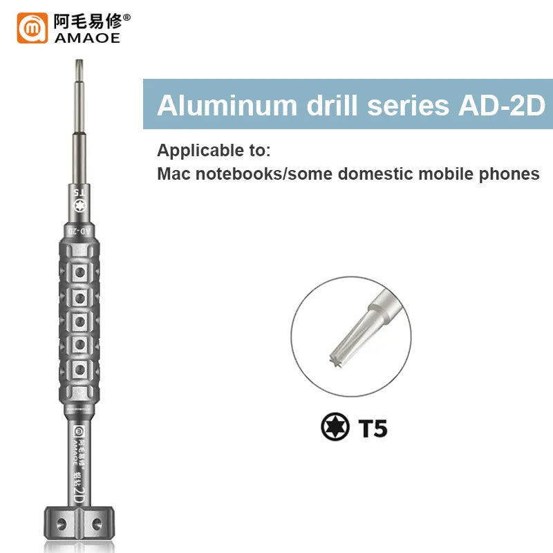 Amaoe AD-2D & AD-3D Precision Screwdriver with S2 Steel Bit for Phone Repair