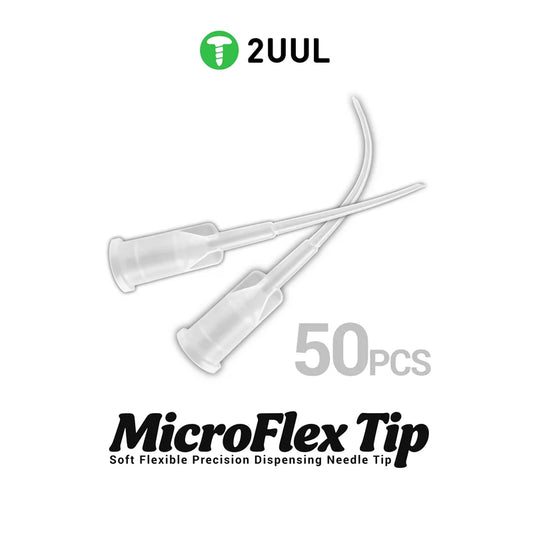 Punta dispensadora de precisión flexible y suave MicroFlex 2UUL CS10, resistente a la corrosión, para el mantenimiento de teléfonos móviles