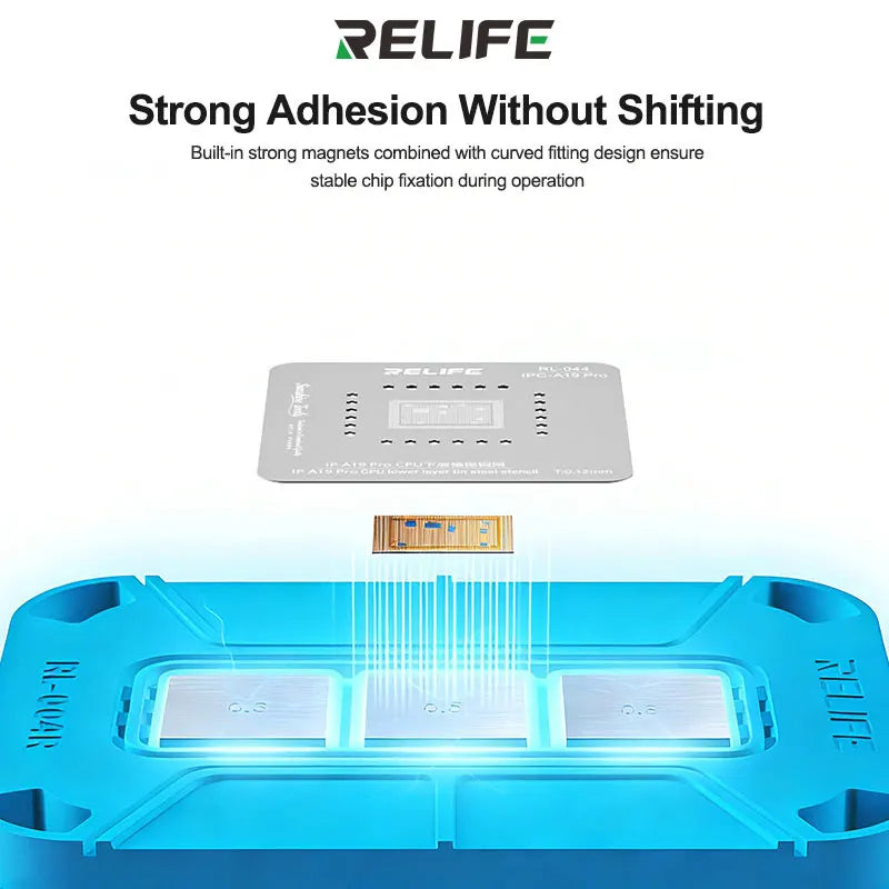 RELIFE RL-004R Curved Magnetic Soldering Pad Soft and Heat Resistant，for CPU Chips and Hard Drive ic Soldering Repair Tools