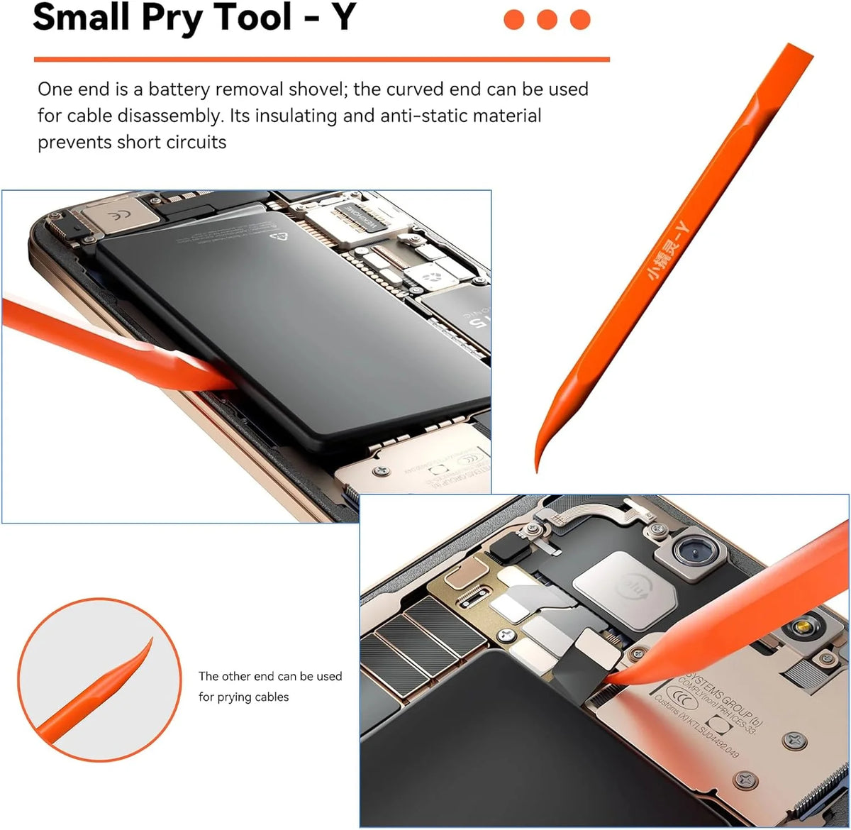 I2C 7-Piece Phone Opening Pry Tool and Bottle Set
