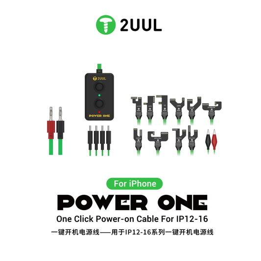 2UUL PW09 POWER ONE Cable de alimentación One-Touch para reparación de placa base de la serie iPhone 12-16PM Fuente de alimentación Herramienta de alimentación One-Touch