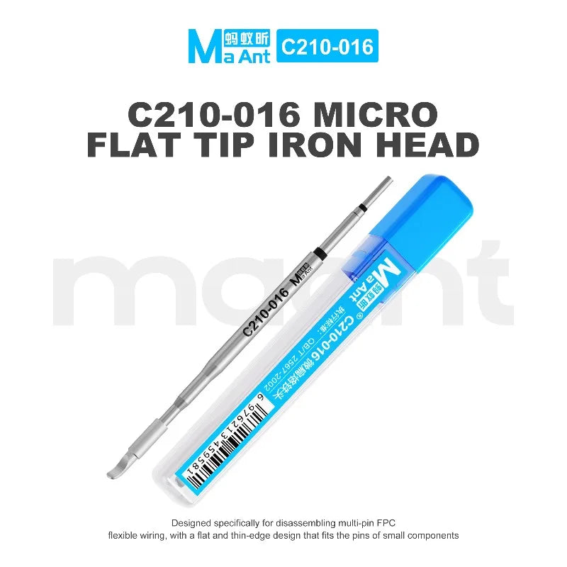 MaAnt C210-016 Curved Soldering Iron Tip