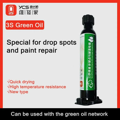 YCS 3S Fast UV Curing Solder Mask Adhesive for PCB & Motherboard Repair