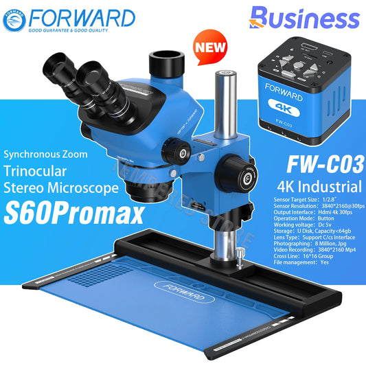 FORWARD SOPTOP S60ProMax Trinocular Microscope Options