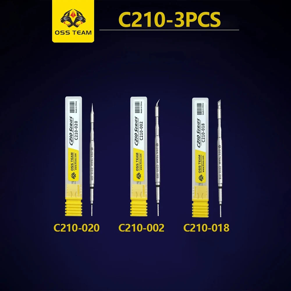 Estación de soldadura OSS T210 de 75 W con pantalla digital, temperatura constante y estaño fundido 2S para herramientas de precisión de soldadura y reparación