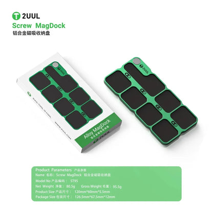 Organizador magnético para tornillos de aleación 2UUL ST-95 con compartimentos