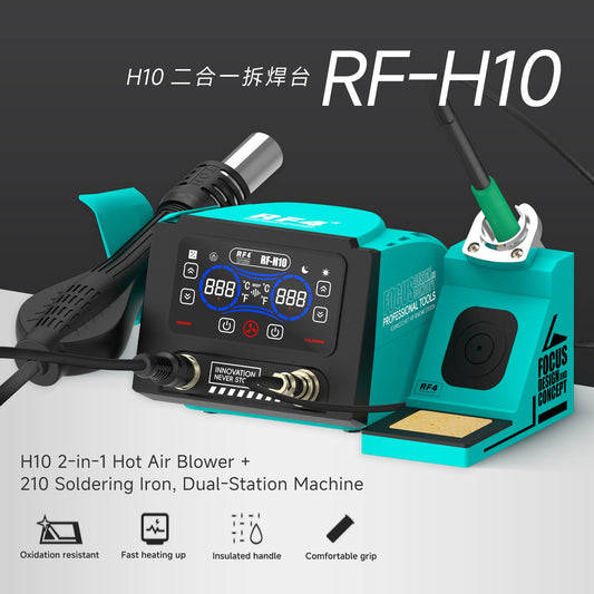 Estación RF4 RF-H10 de aire caliente y soldador
