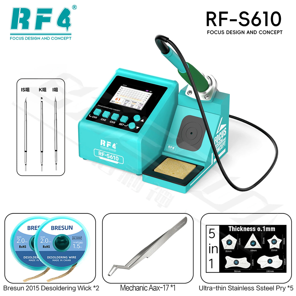 RF4 RF-S610 Soldering Station and Kit Options