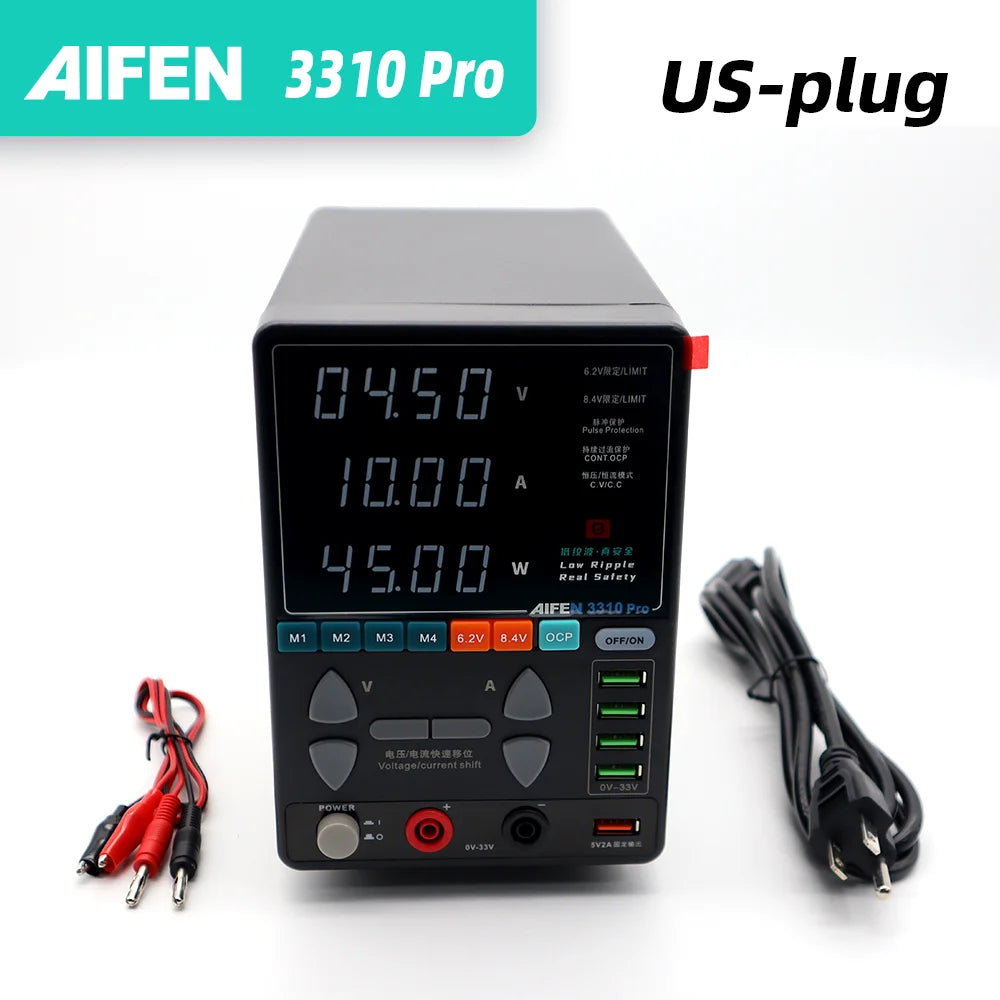 AIFEN 3310PRO Power Supply 33V/10A High Power 330W Low Ripple Pulse Protection High Precision Adjustable Switching DC Power
