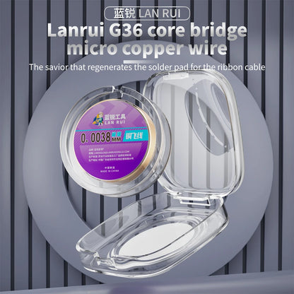 LANRUI G36 0.0038mm Micro Copper Wire Fine Tough For CPU Motherboard Cable Repair