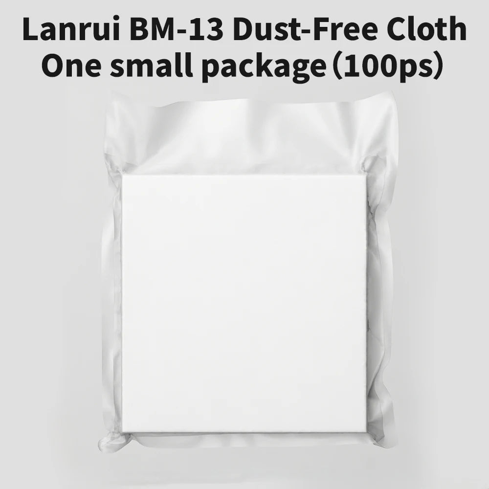 LANRUI BM-13 Dust-Free Cleaning Wipes 400 Pcs for Phone Tablet Repair Screen Lens Clean Dust Removal Absorbing Water Oil Tool