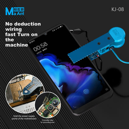 MAANT KJ-08 Pinza de prueba de alimentación para iPhone y Android