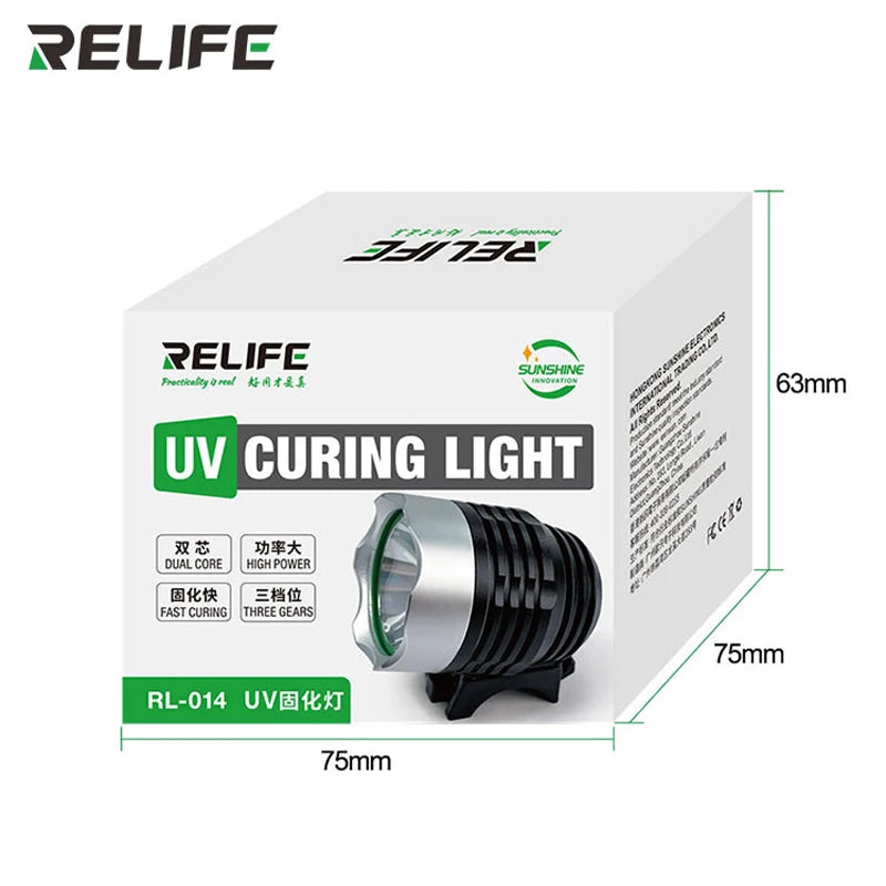 RELIFE RL-014 UV Glue Curing Lamp Adjustable USB Ultra Violet Light UV Glue Curing LED Light For Circuit Board Repair