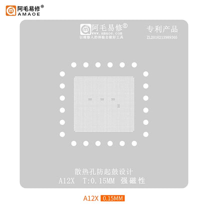 Plataforma magnética de reballing BGA AMAOE A12X/A12Z para iPad Pro