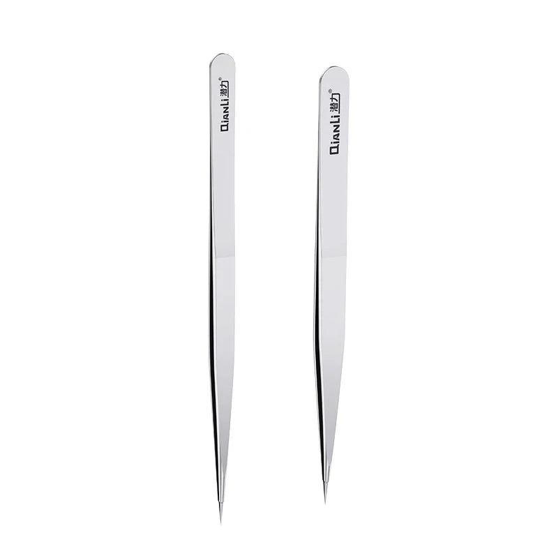 Qianli iNeezy Tweezers Hand Polished Stainless Steel BGA Jumper Repair Tools Non-Magnetic Micro Soldering Forceps