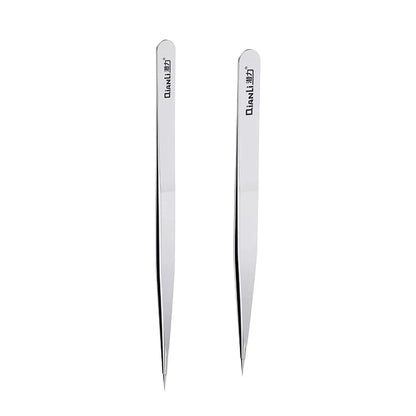 Qianli iNeezy Tweezers Hand Polished Stainless Steel BGA Jumper Repair Tools Non-Magnetic Micro Soldering Forceps