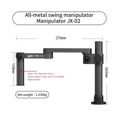 MAANT Articulating Microscope Support Arm, 32mm Column