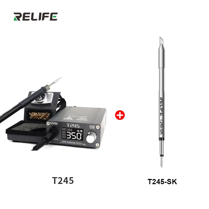 RELIFE GVM T245 Soldering Station Warming Automatic Sleep 130W Soldering Station Mobile Phone Repair Constant Temperature
