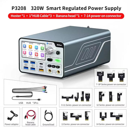 AIXUN P3208 Smart Regulated Power Supply 320W/sUPPORT 6G-14PM Battery ProTools/One Key Booting/electronic Repair Power Supply