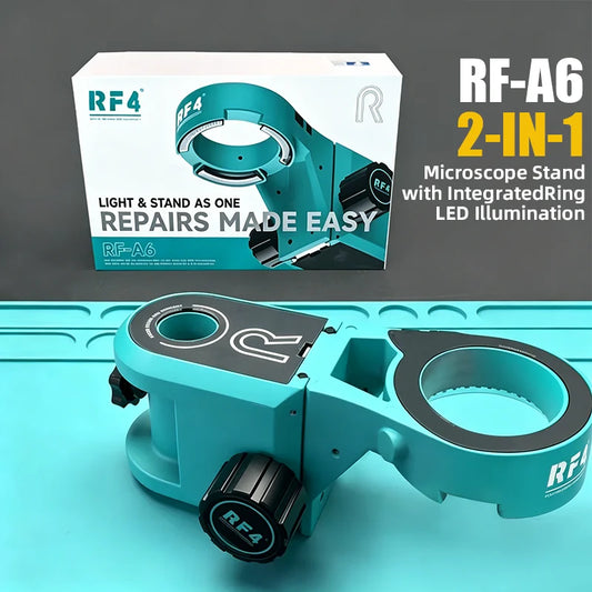 RF4 RF-A6 Microscope Stand with Dimmable LED Ring Light