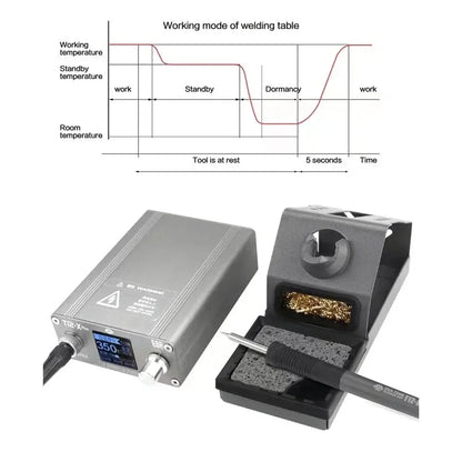 OSS T12-X Plus 75W Solder Station Set Digital Display Constant Temperature for Mobile Phone Repair Welding Tool with T12 Tip