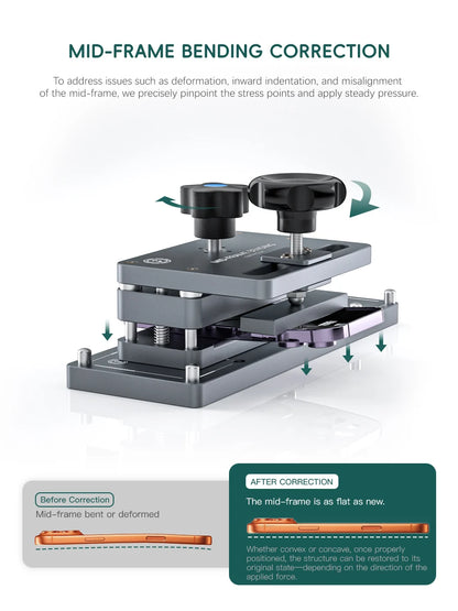 TBK 215B Phone Mid-Frame Straightening and Corner Correction Fixture