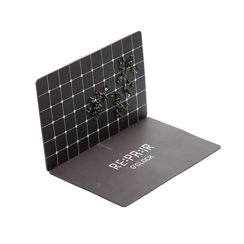 2UUL Repair Oclock ST99 Black Magnetic Work Mat 155Mm*98Mm Multi-Functional Design For Phone Repairs Small Component Handling